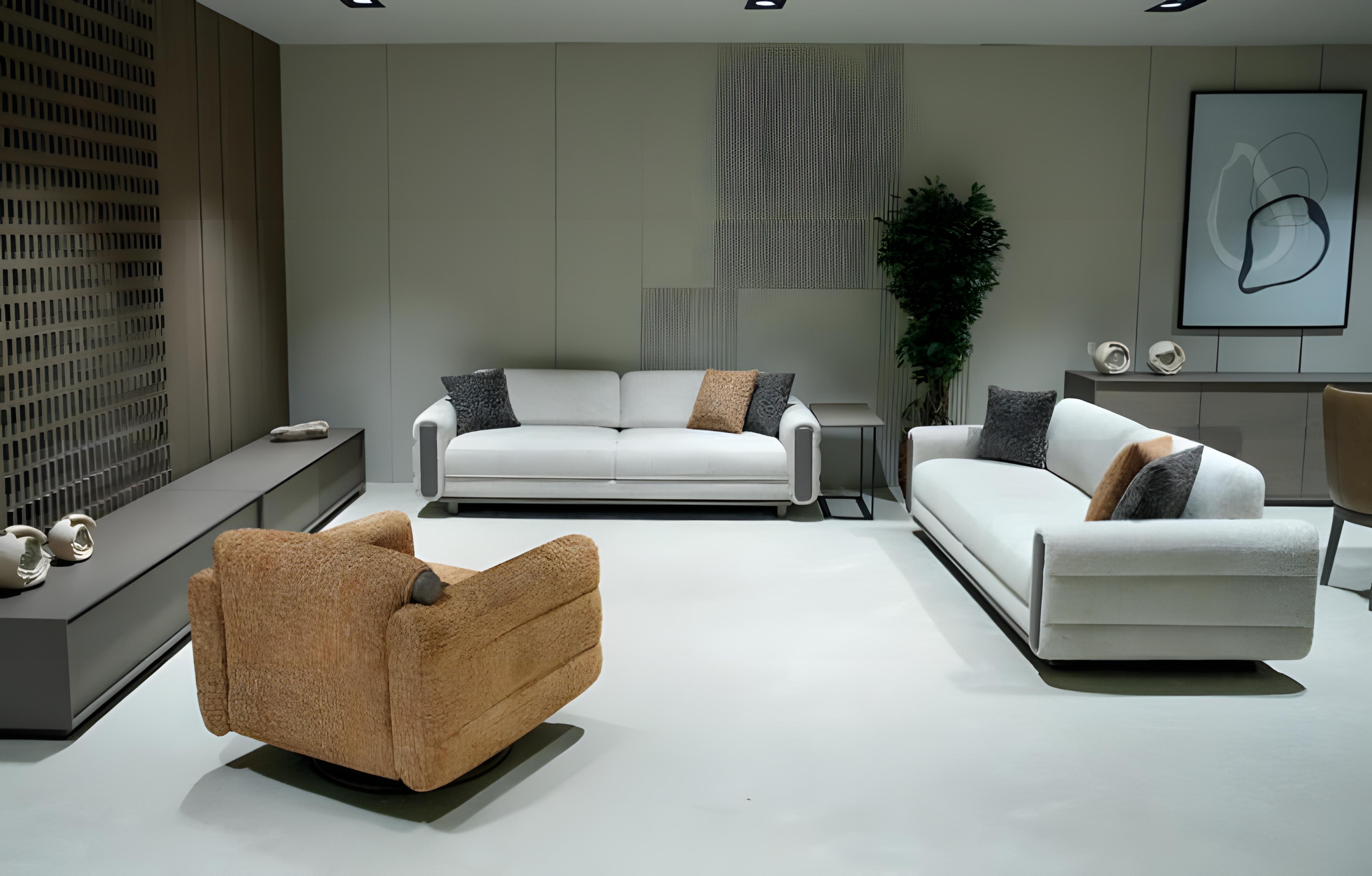 Polstergarnitur: Sofa für 3 Sitze + Sessel Wohnzimmer Sofagarnitur