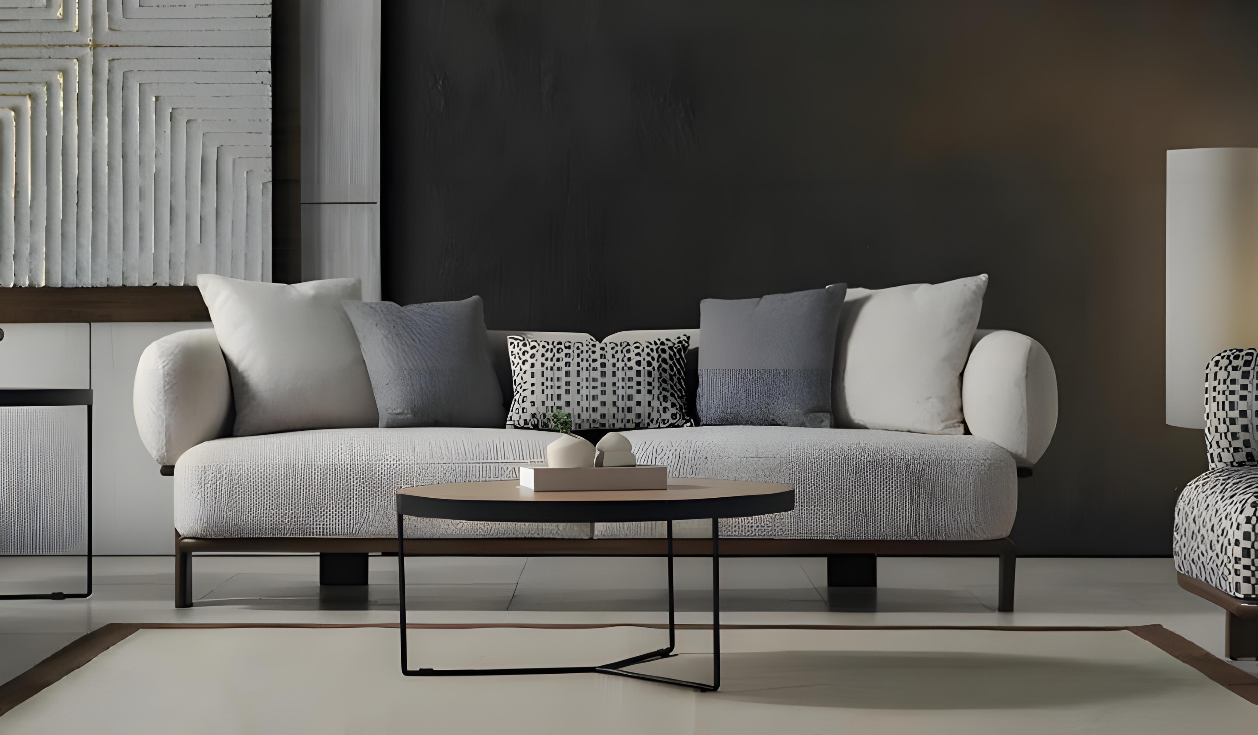 Sofa Dreisitzer Couch Modern Praktisch Elegant Wohnlandschaft