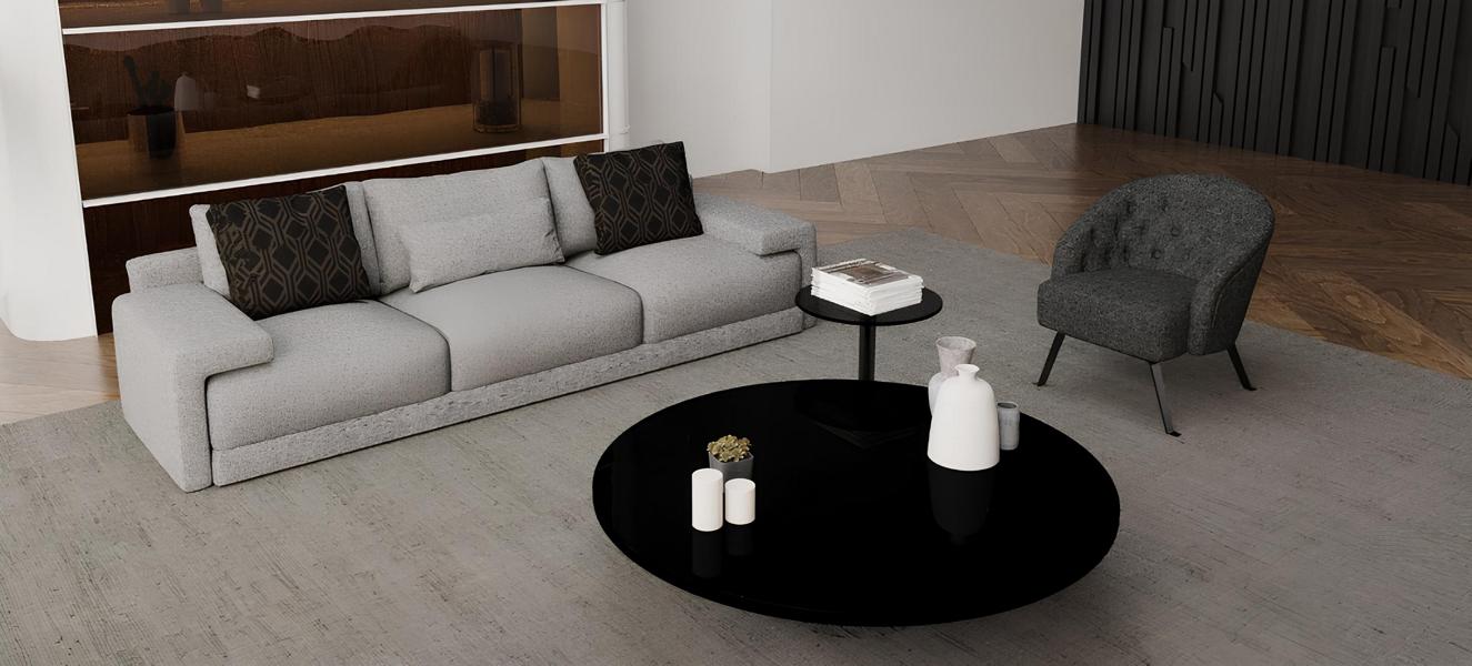 Sofa mit Sessel in einem stilvollen Design Komfort, der stilvoll aussieht