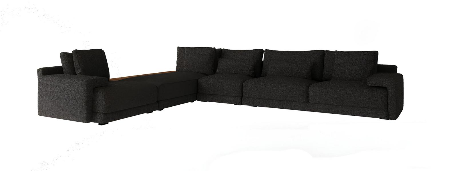 Ecksofa in stilvollem Design Schafft eine Atmosphäre der Entspannung