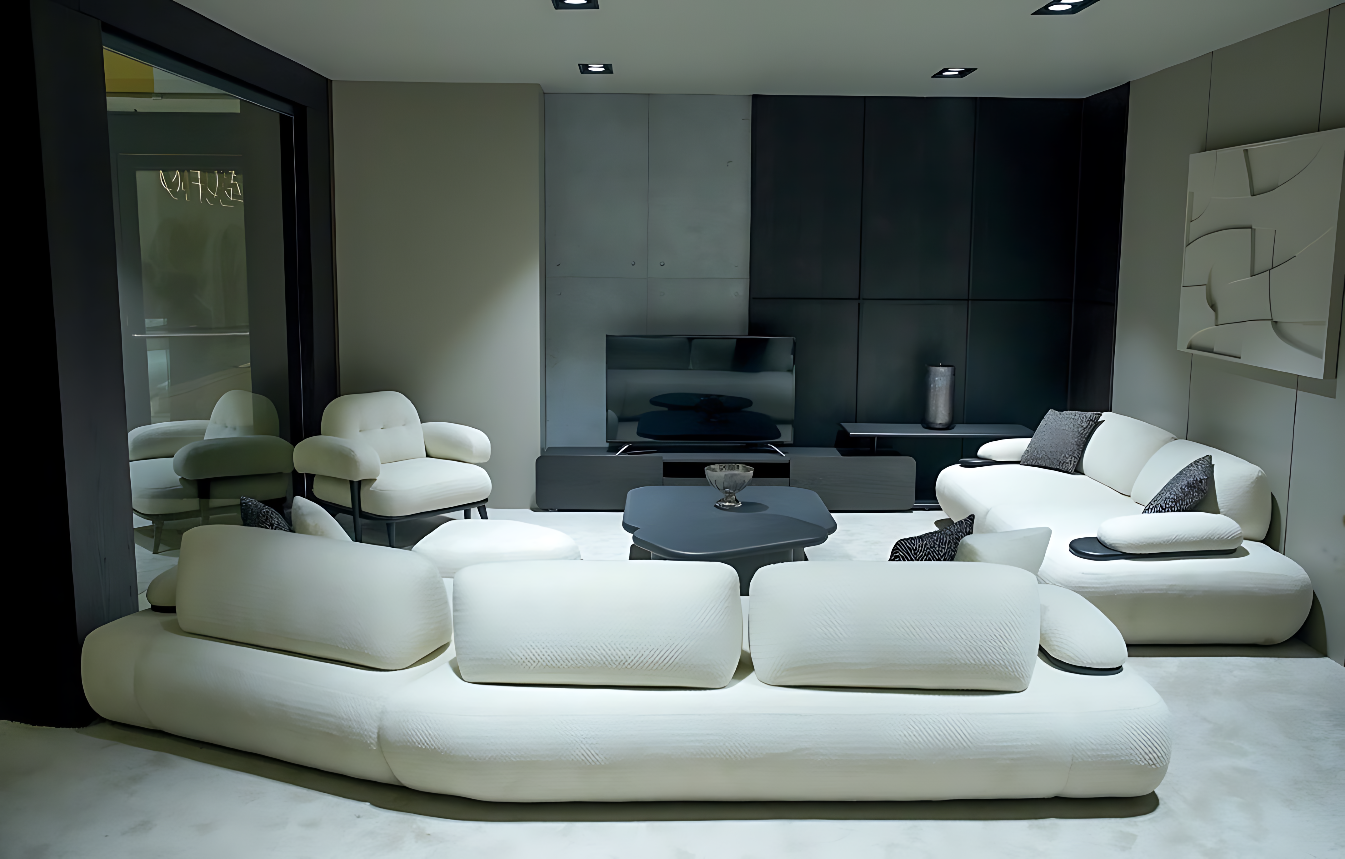 Sofa Wohnlandschaft Ecksofa Couch Modern Wohnzimmersofa Komfortabel