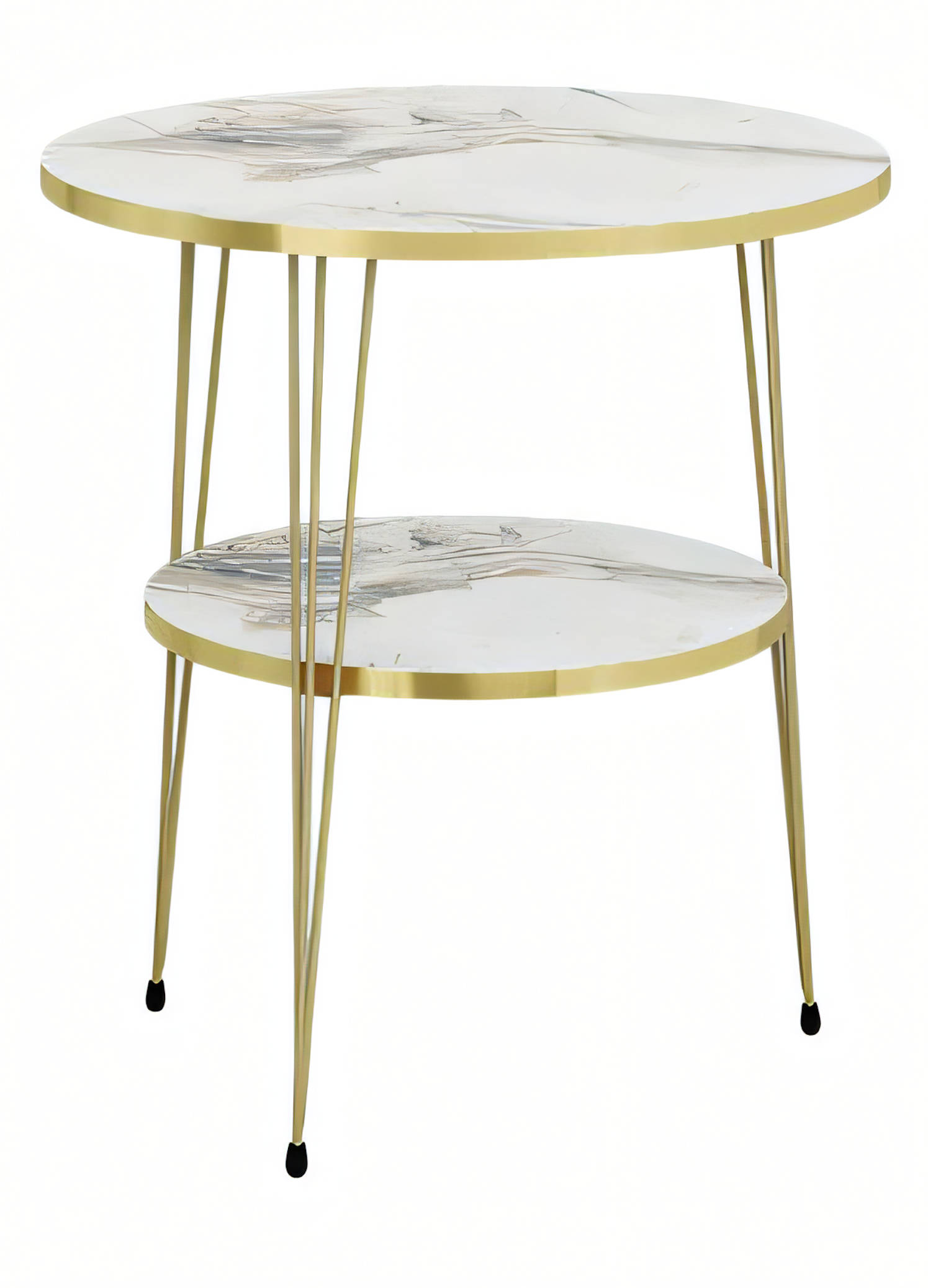 Luxus Beistelltisch Kollektion – 5-teilige Satztische, Laptoptische & Etagentische (Marmor- & Holz-Optik)