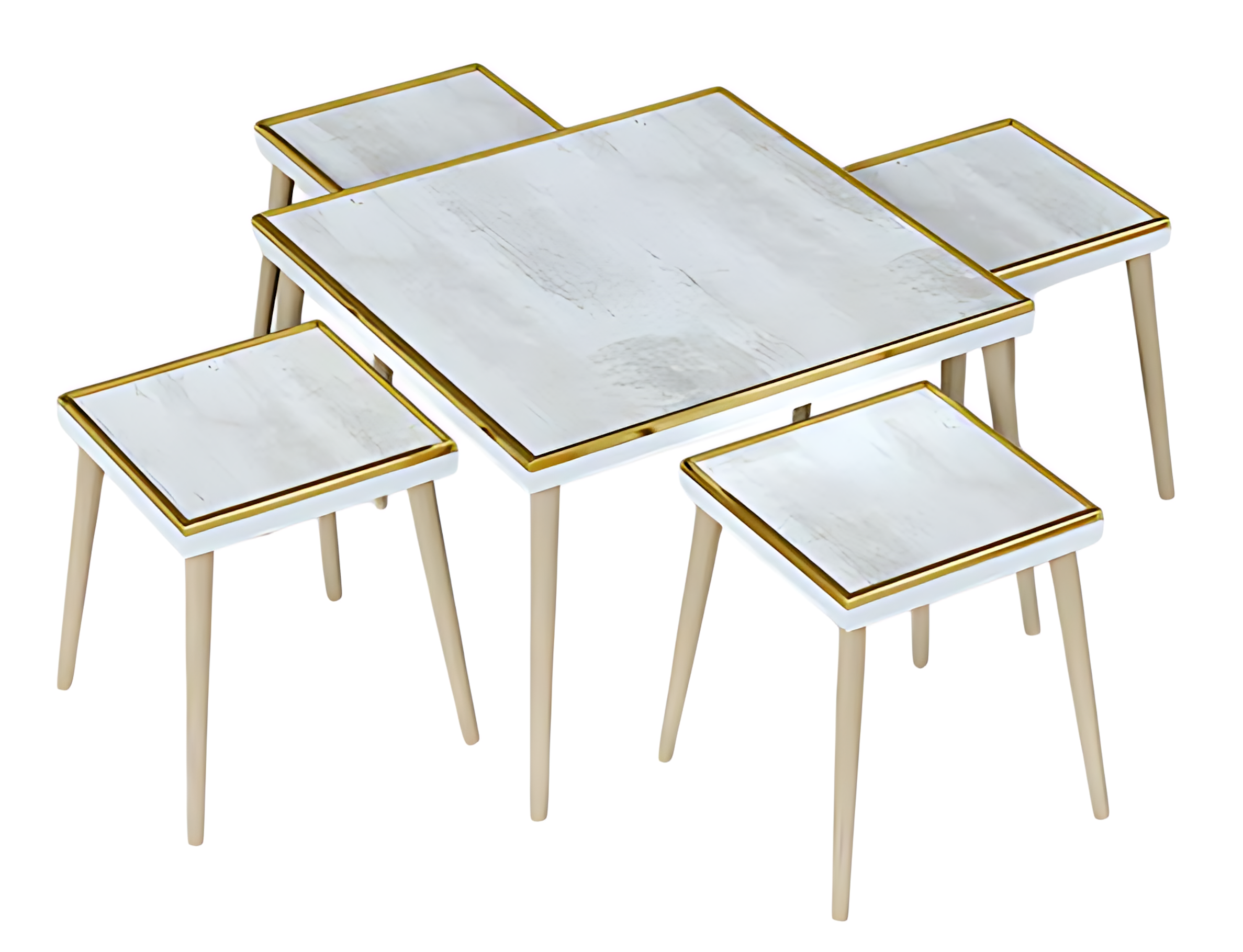 Design Beistelltisch Kollektion – Satztisch-Sets, Laptoptische & Etagentische (Marmor-, Holz- & Uni-Optik)