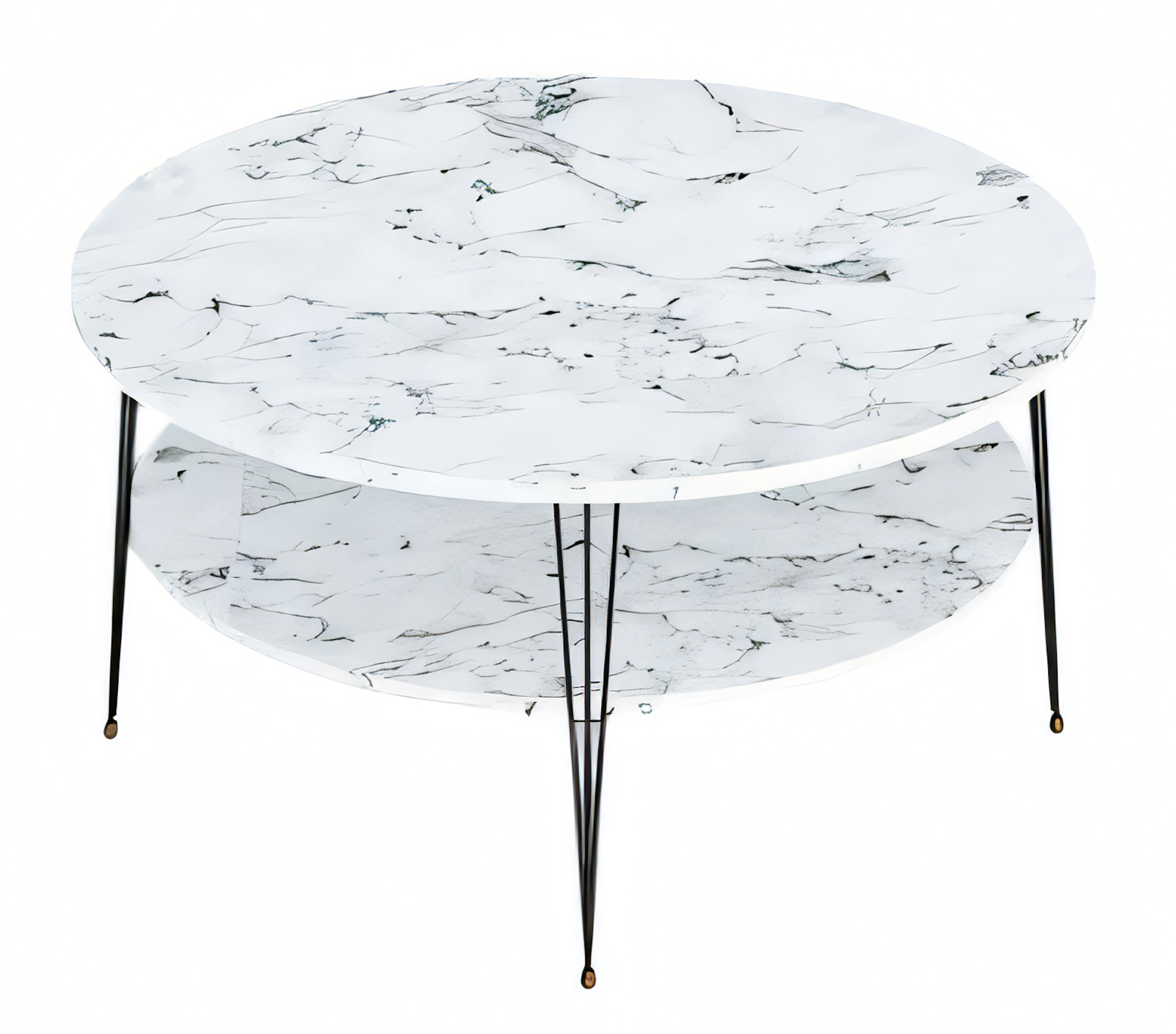 Weißer Holz-Couchtisch im modernen Stil