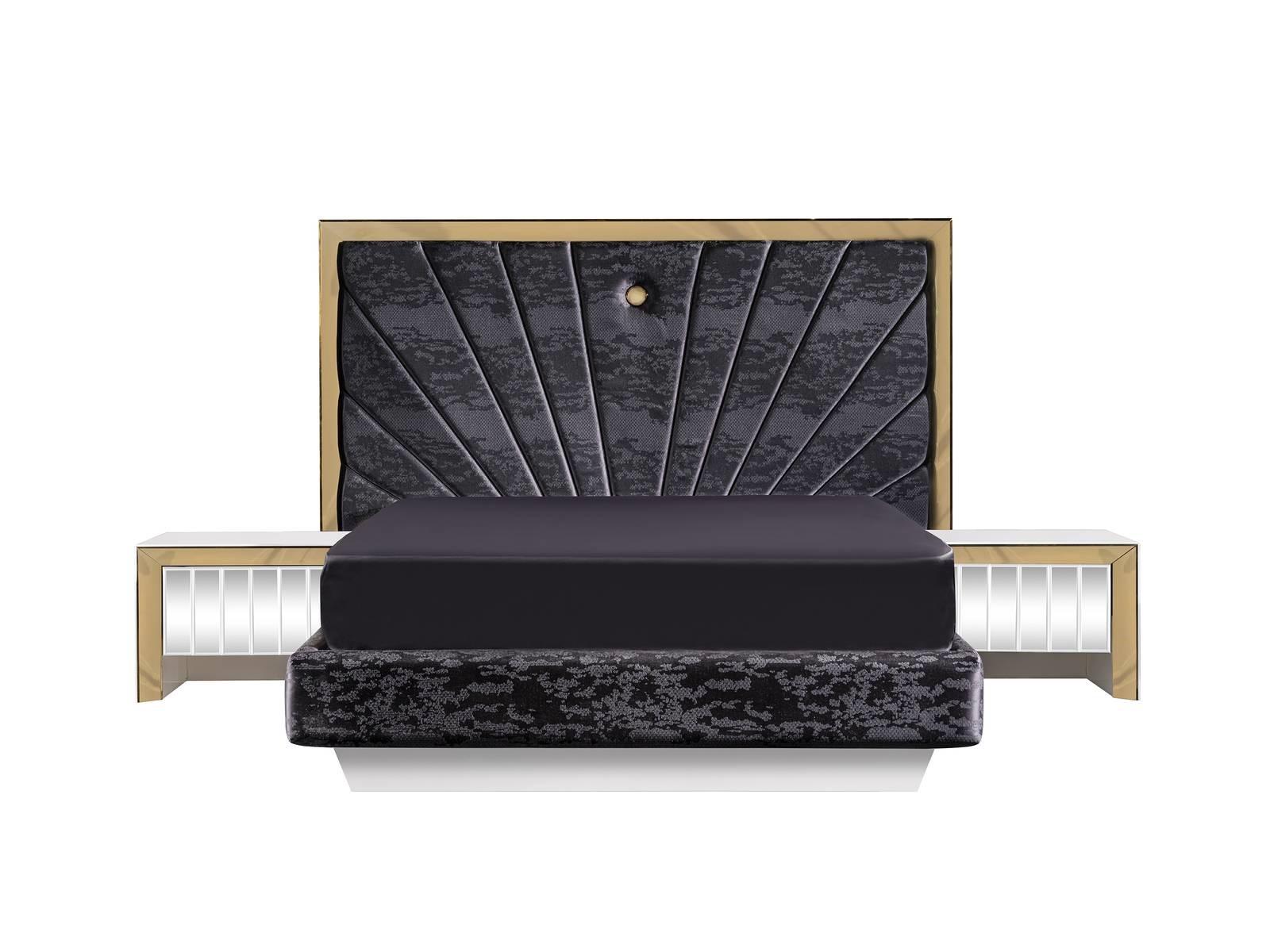 Elegantes weißes Schlafzimmermöbel-Set aus Holz mit modernen Design