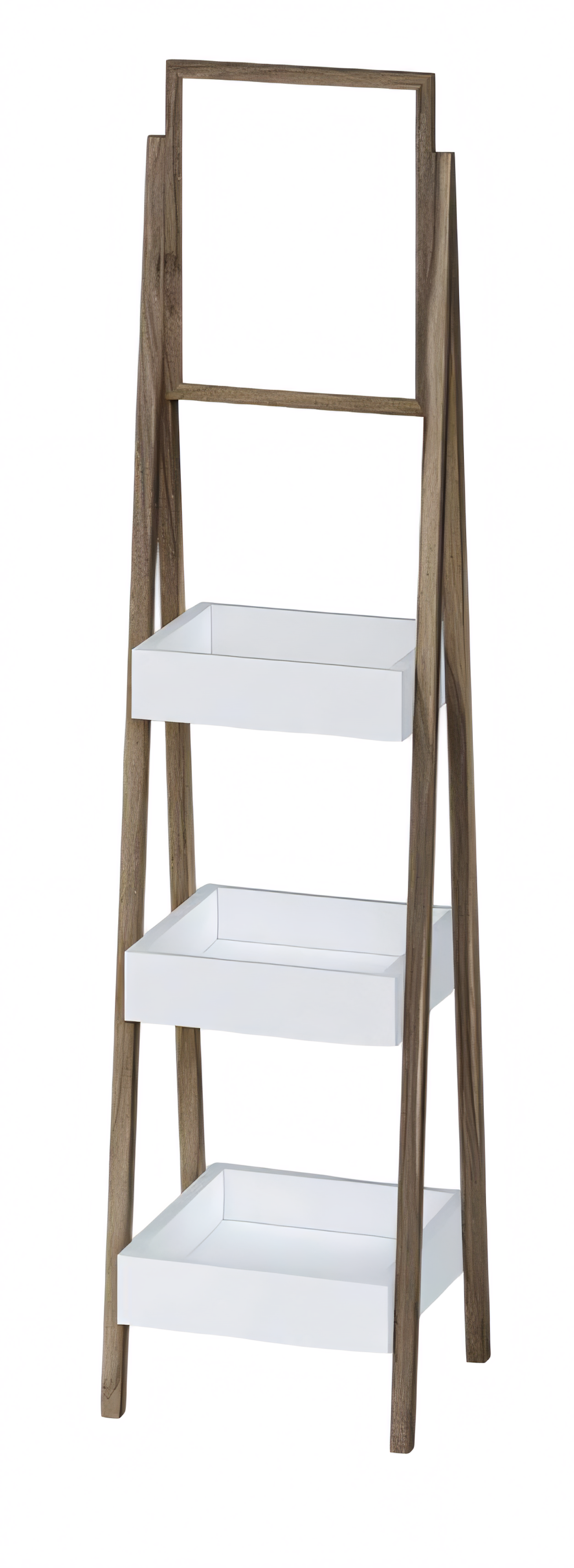 Regal mit Spiegel aus Holz in Braun – elegantes, funktionales Design