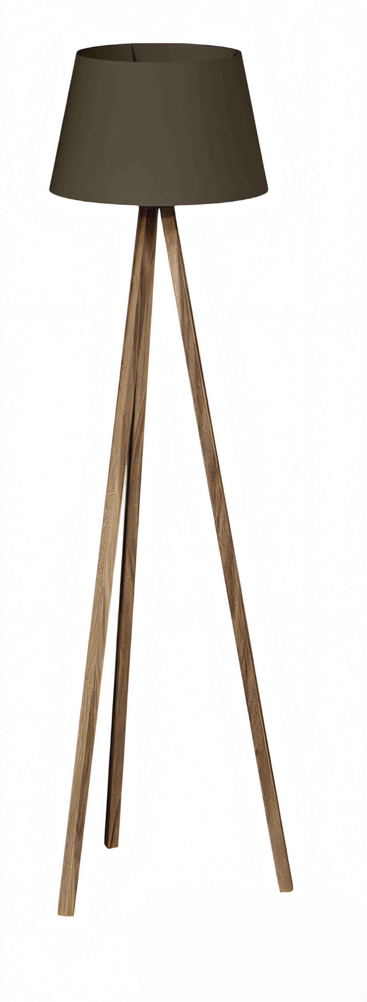 Elegante schwarze Stehlampe aus Holz modernes Design