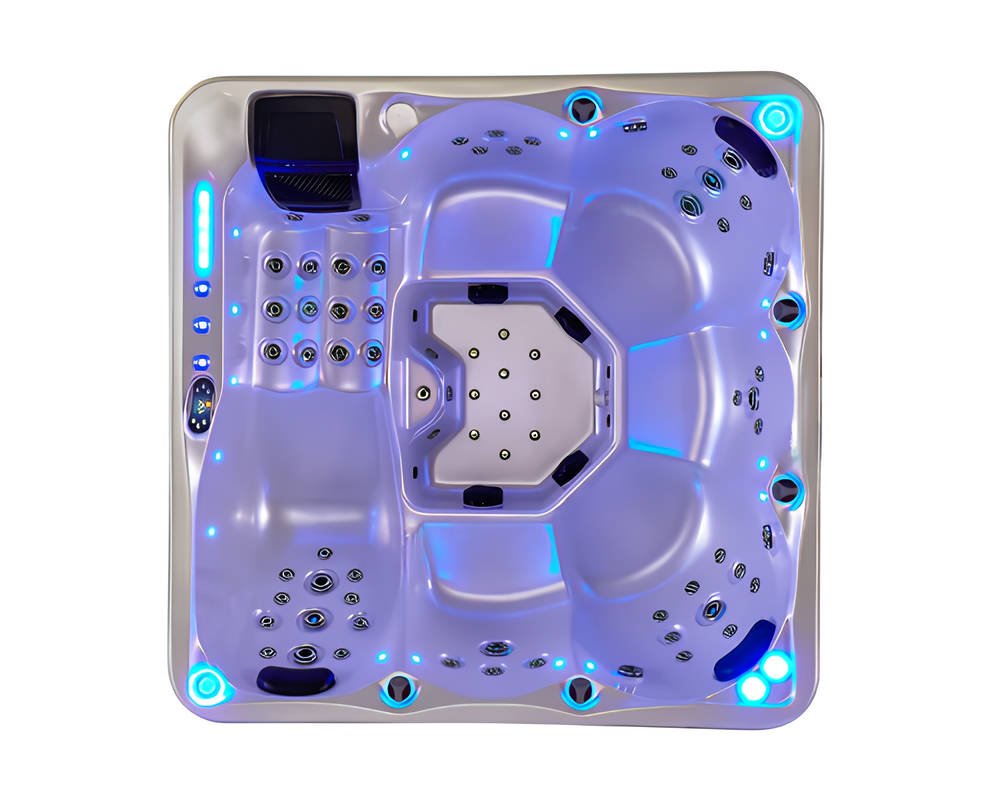 Outdoor-Spa Whirlpool Massagebad Hot Tub Hydromassagewanne 190x190 cm