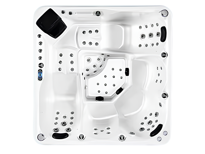 Whirlpool Blubberbad Hydromassagewanne Spa-Bad Whirlwanne 200x200 cm