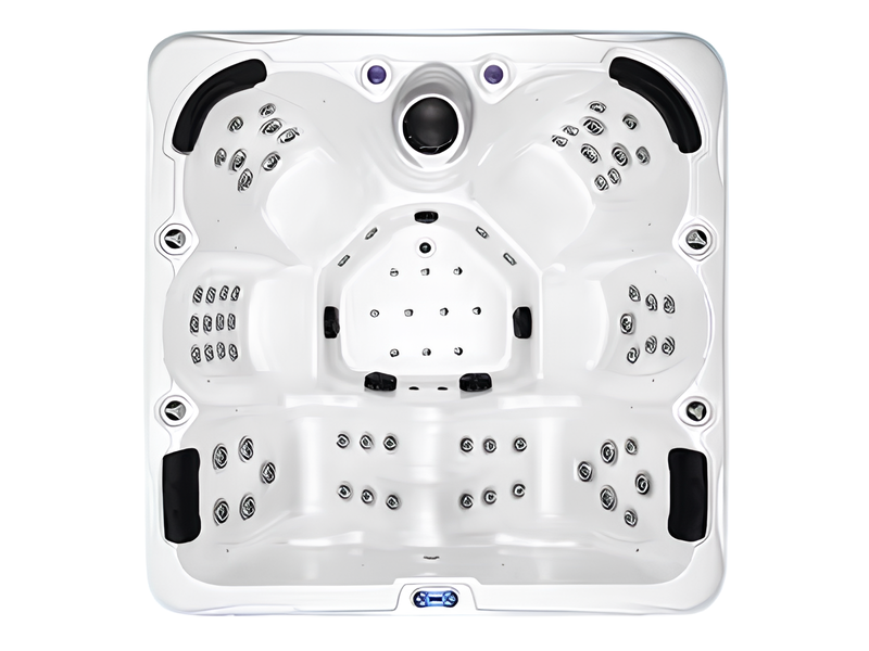 Relaxpool Sprudelbad Outdoor Whirlpool Hydromassagewanne Massagebad 210x210 cm