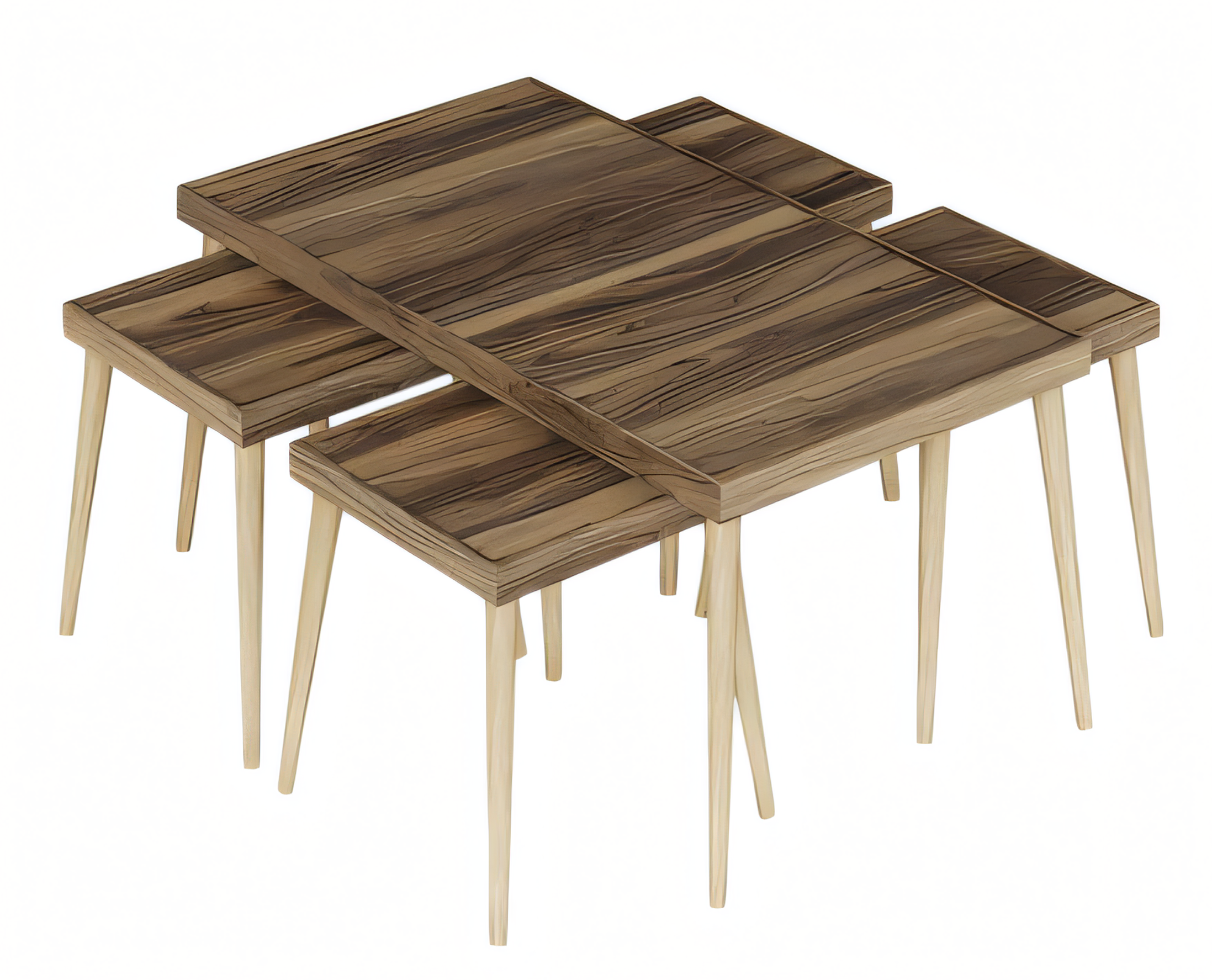 Eleganter Holztisch in Braun mit modernem Design