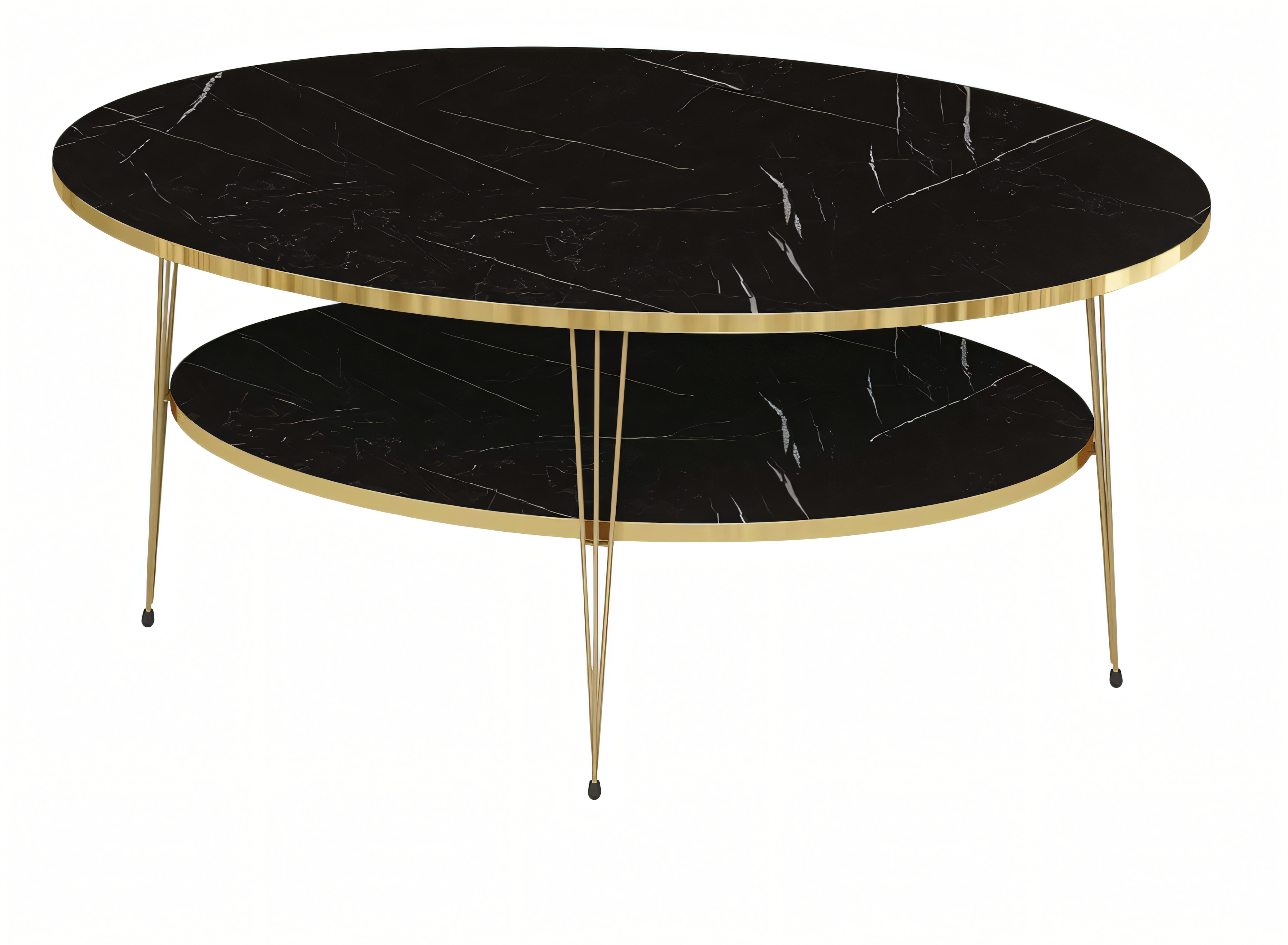 Moderner schwarzer Couchtisch aus Holz mit stilvollem Design