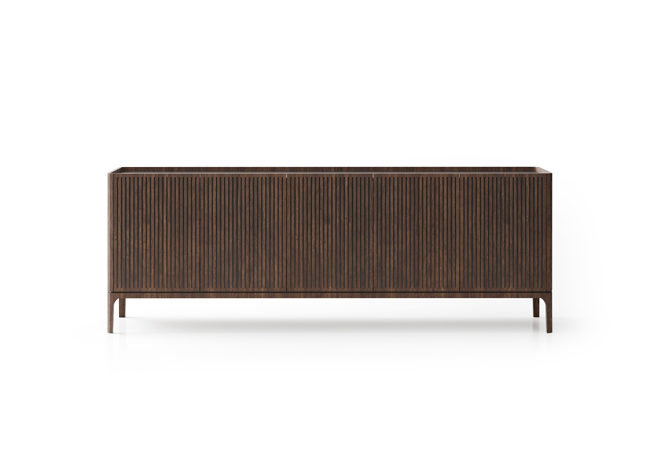 Elegante braune Holzkonsole modern, vielseitig, langlebig