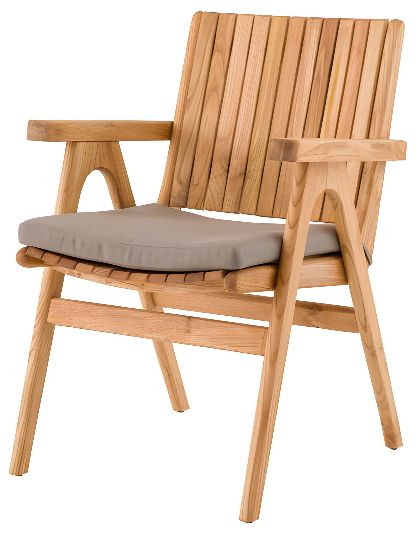 Eleganter Holzstuhl in Braun für Wohnzimmer und Esszimmer