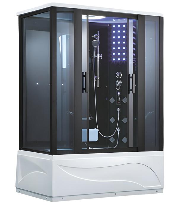 Multifunktionsdusche Massageduschkabine Duschkabine Wellnessdusche 150x90 cm