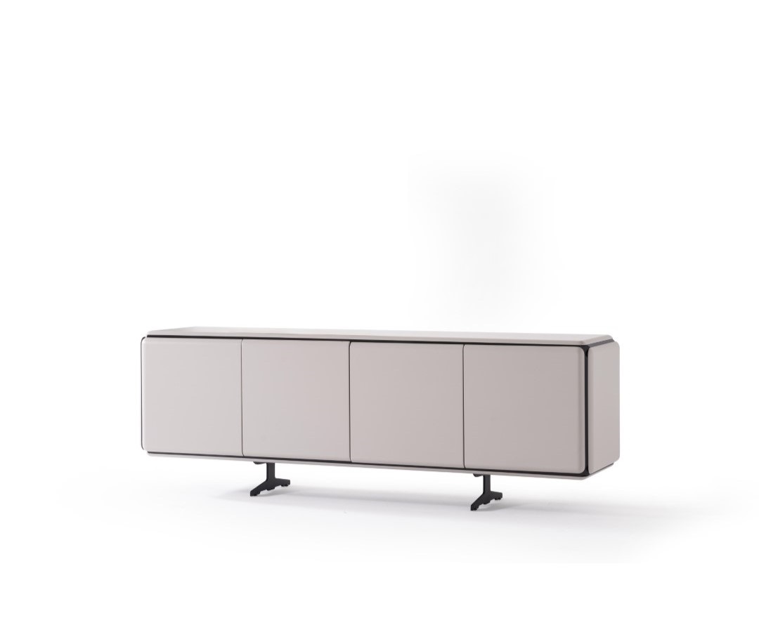 Beige Sideboard aus Holz modern, eleganter Stauraum in stilvollem