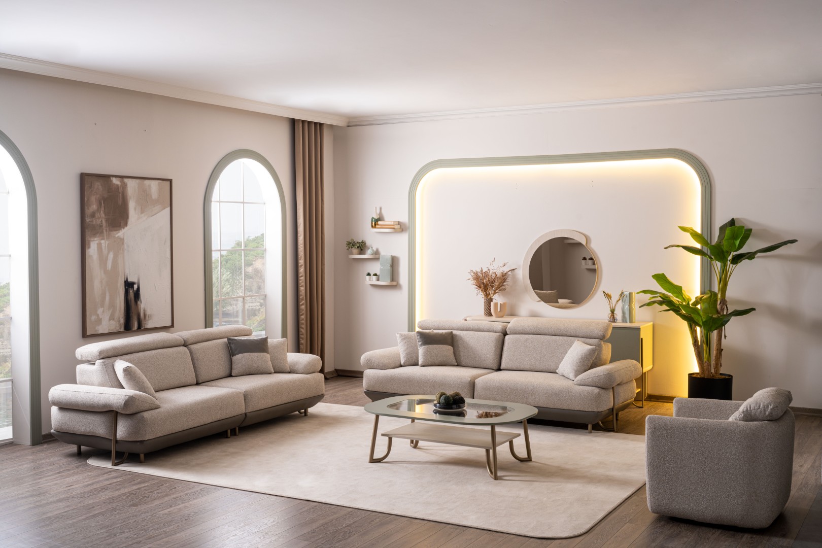 Die Wohnzimmergarnitur – eine fertige Lösung für Ihr Zuhause.