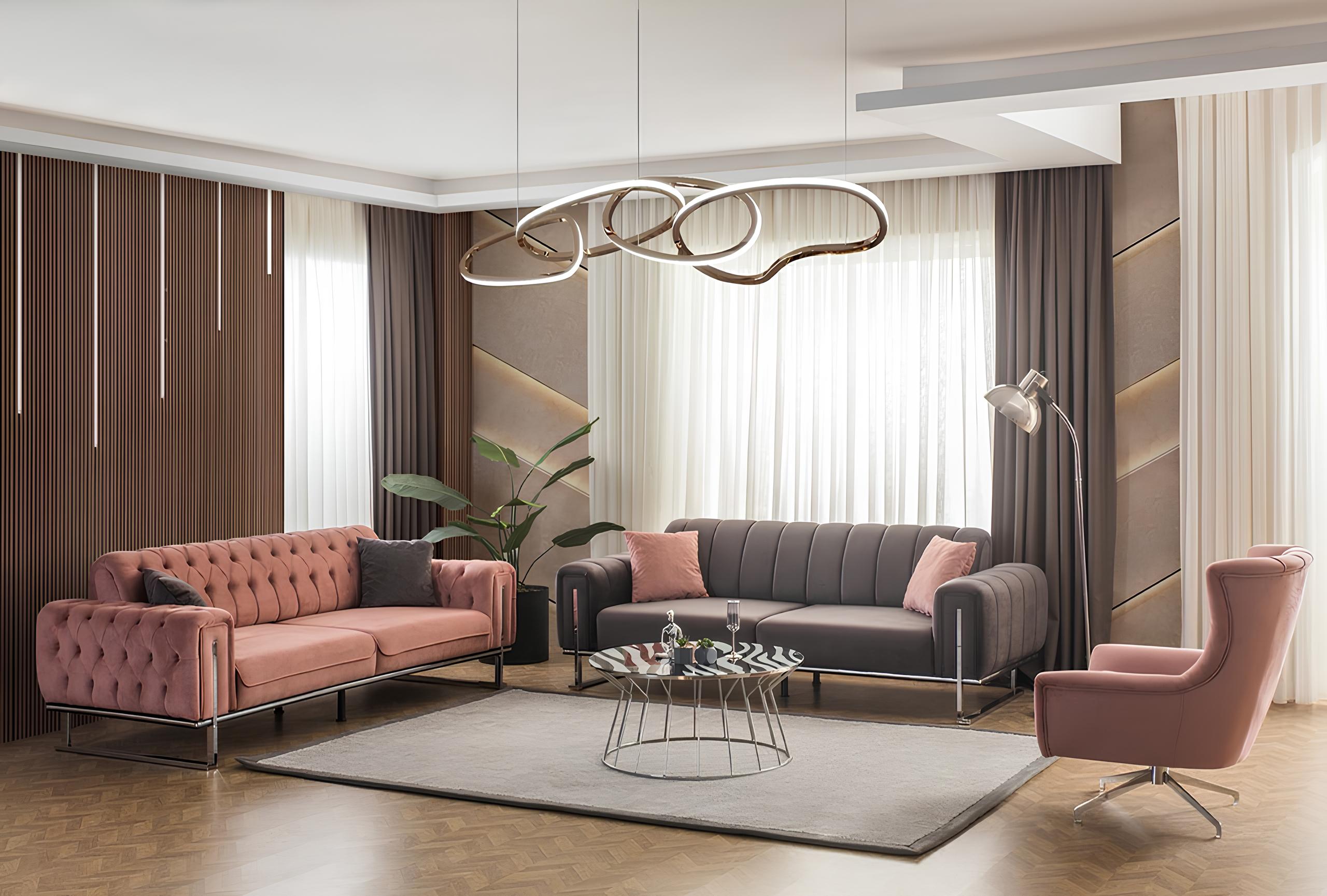 Maximaler Komfort: Sofa und Sessel in modernem, stilvollem Design