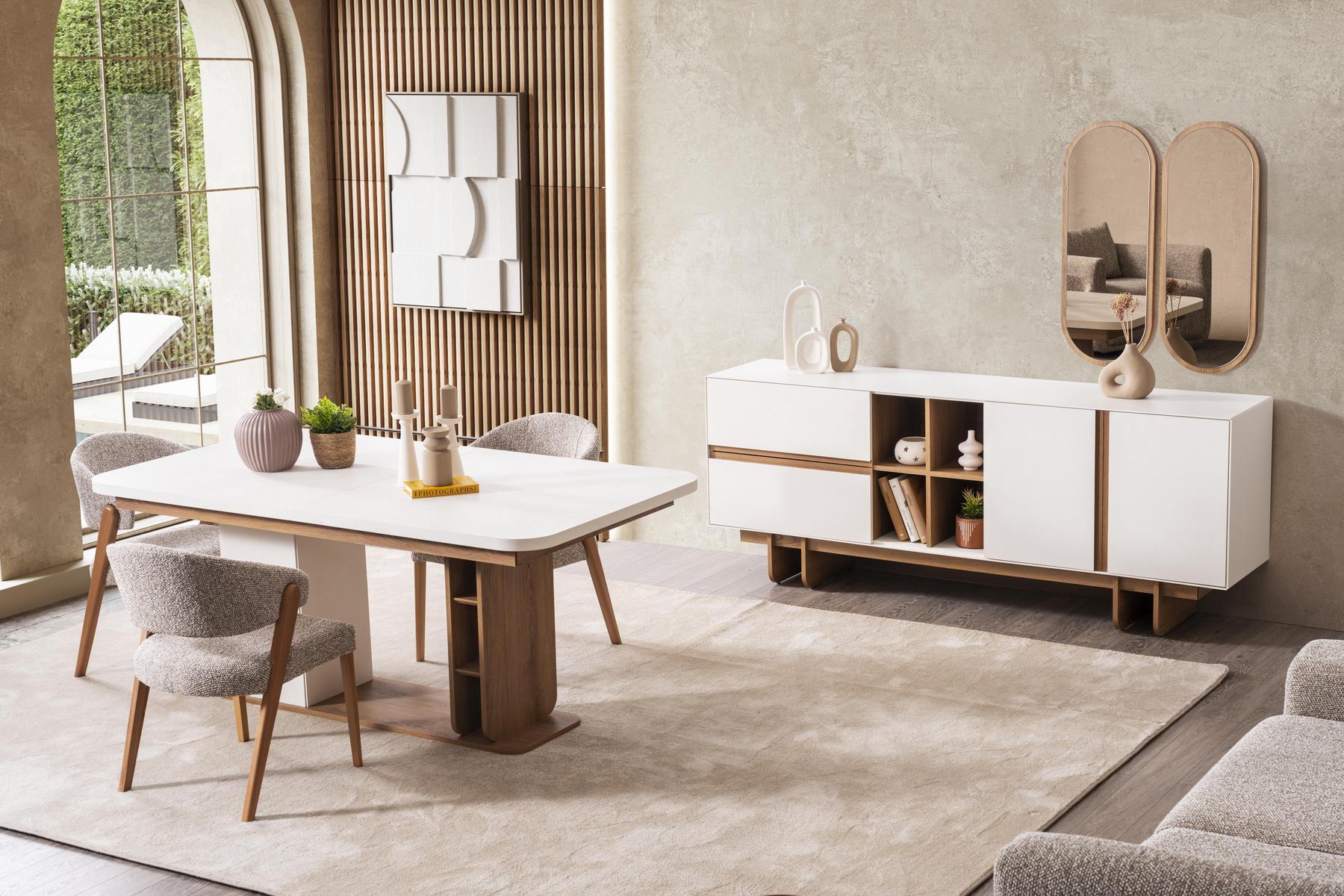 Esszimmer-Set im modernen Stil Elegante Atmosphäre am Tisch