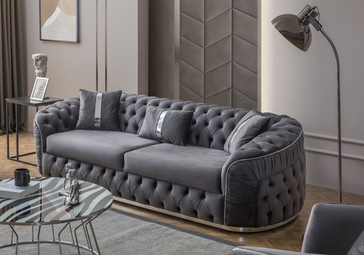 Sofa im modernen Stil Ästhetik der Formen im Mittelpunkt des Raumes