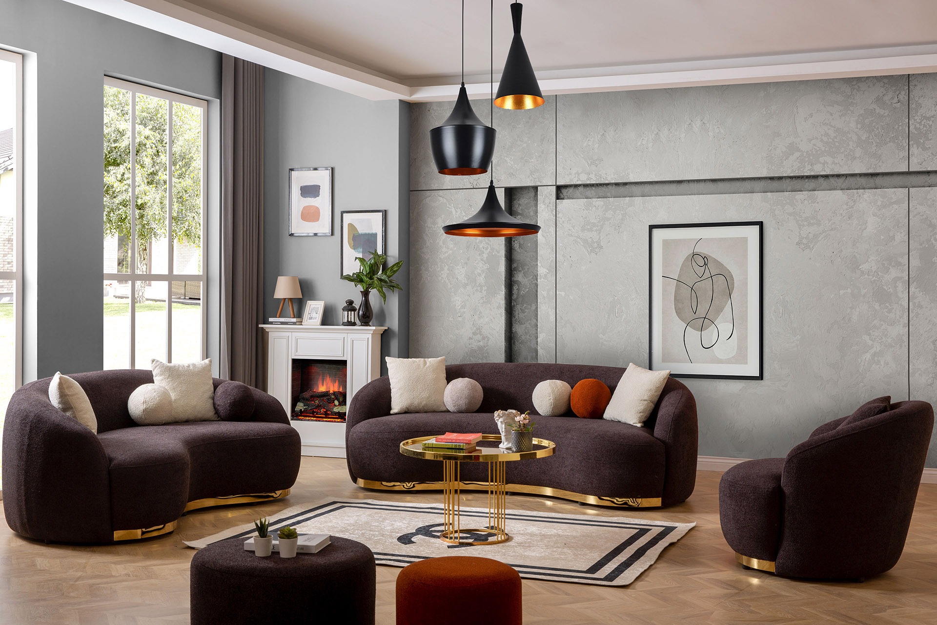 Gemütlicher Stil und Minimalismus – Sofas und Sessel im Set