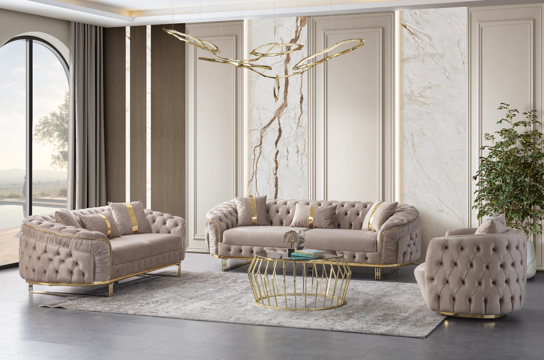 Stilvolles Set: Sofas und Sessel für jedes Interieur