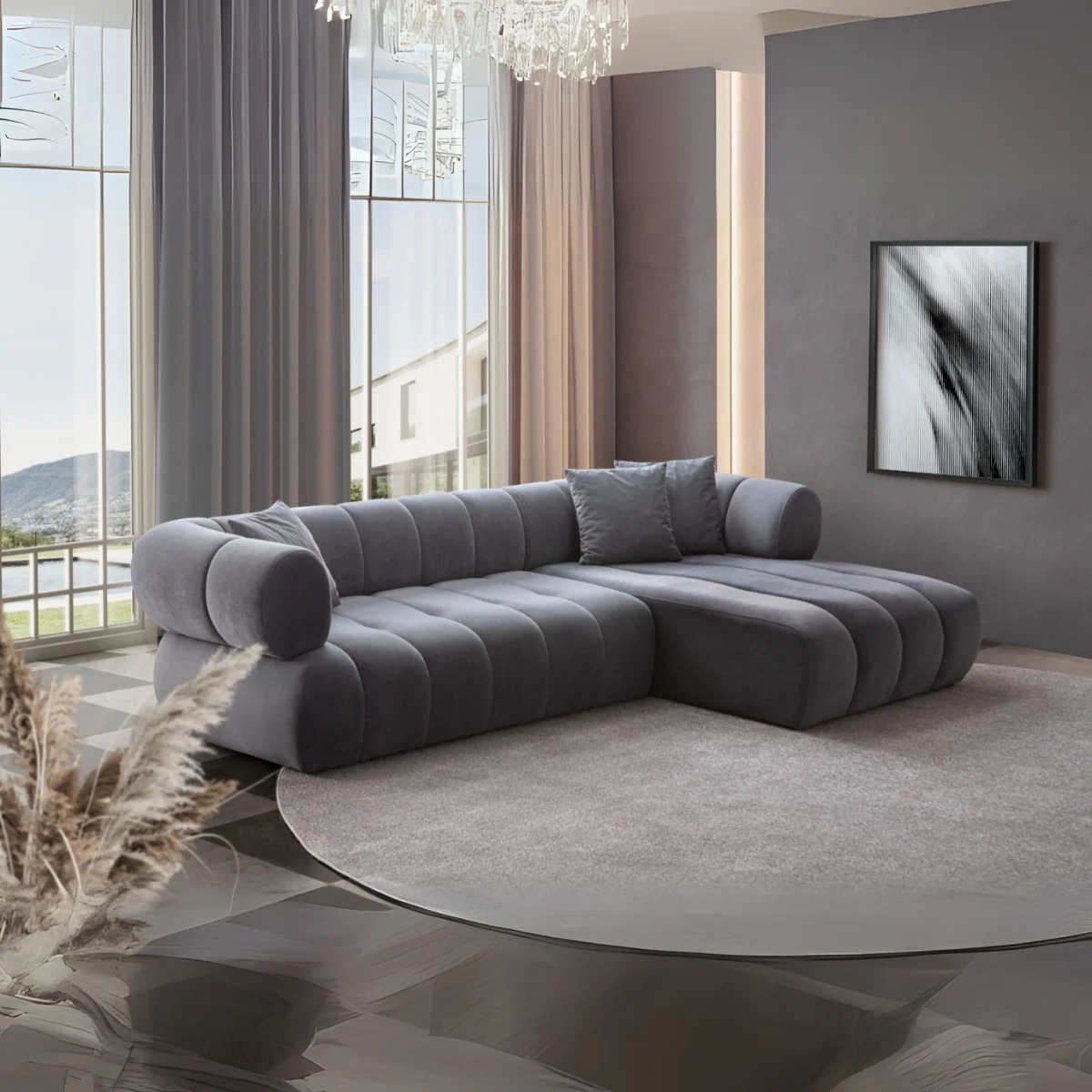 Ein Sofa, das eine gemütliche Atmosphäre in Ihrem Zuhause schafft