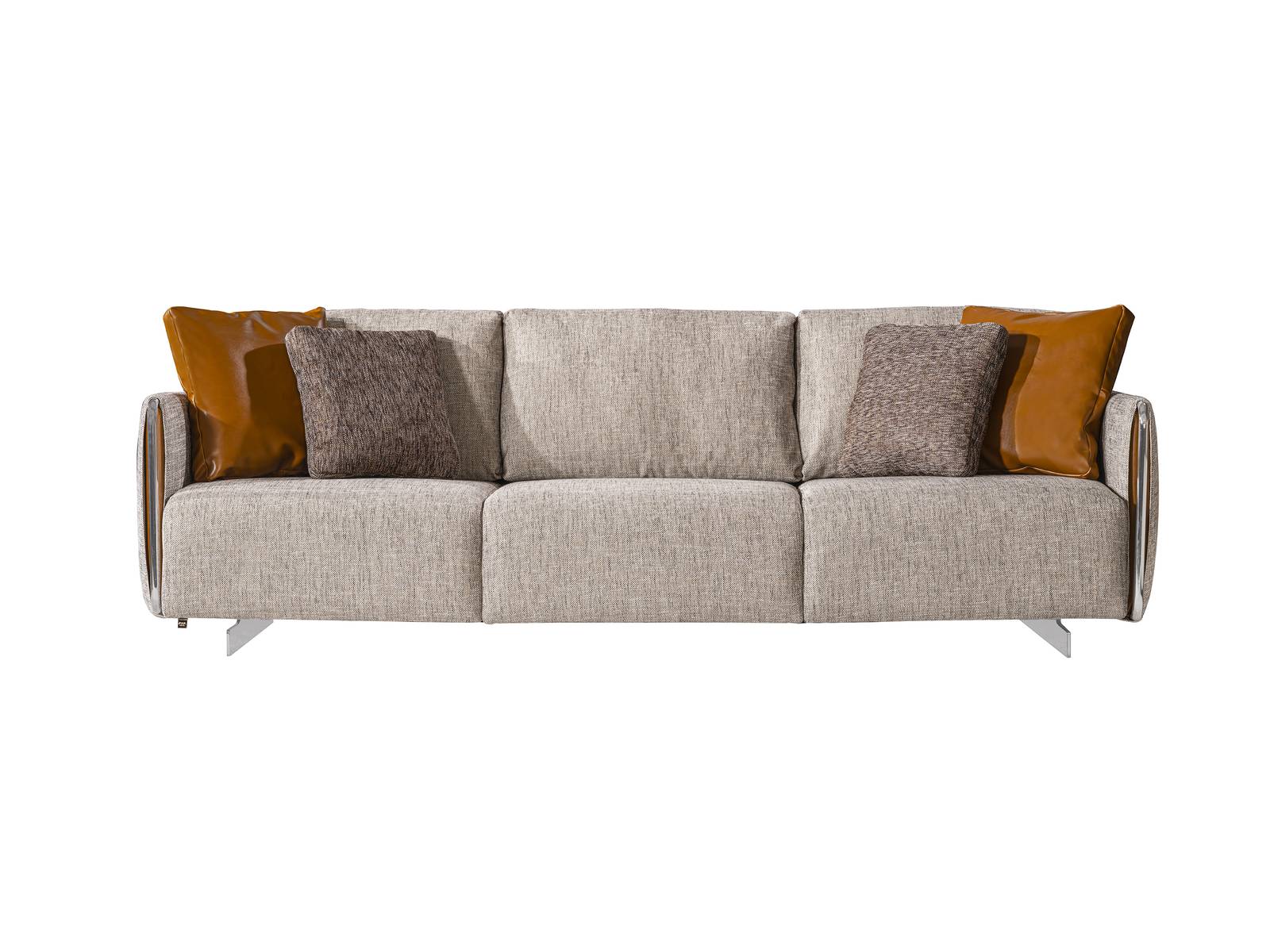 Hochwertig Sofa 4 Sitzer Farbe Grau Wohnzimmer Design Stil Möbel Moderne