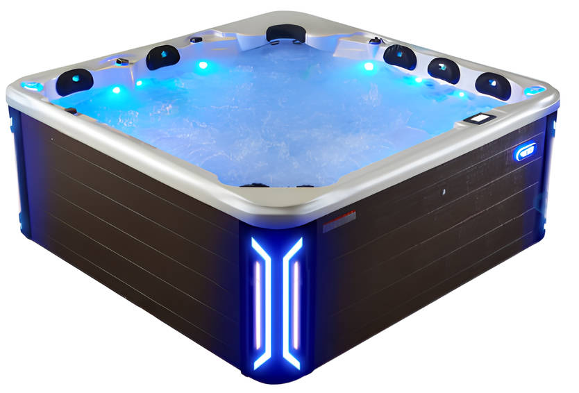 Hydromassagewanne Whirlpool Blubberbad Spa-Bad Whirlwanne 220x220cm