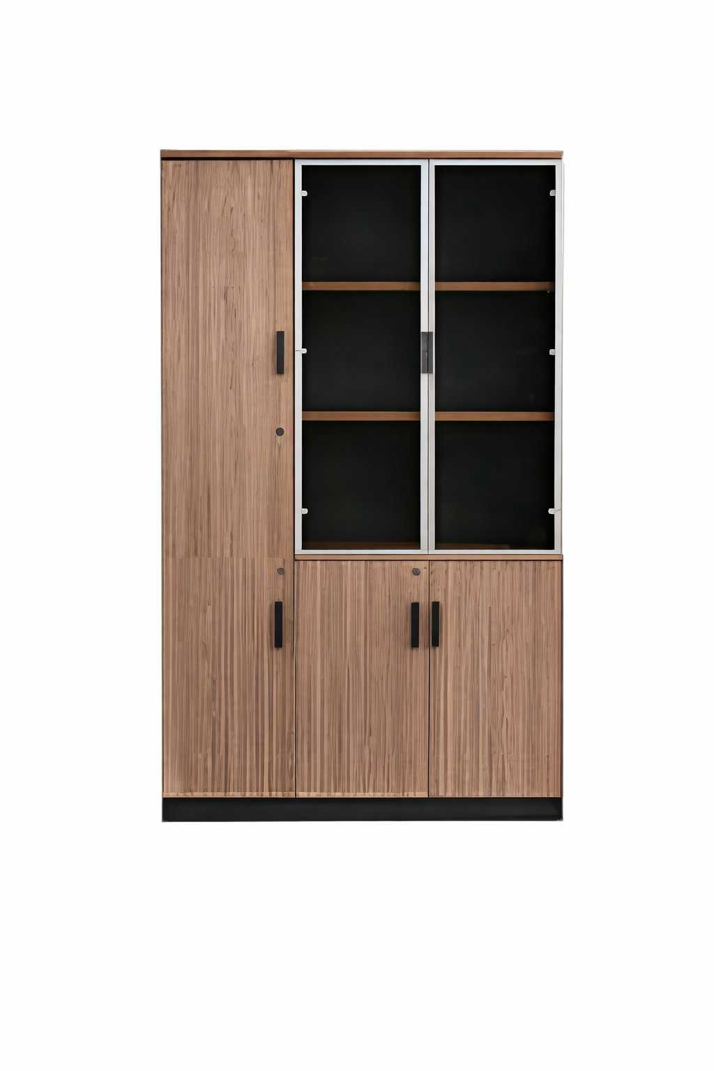 Büroschrank Moderne Holz Schrank für Dokumente Designer Braun Büromöbel