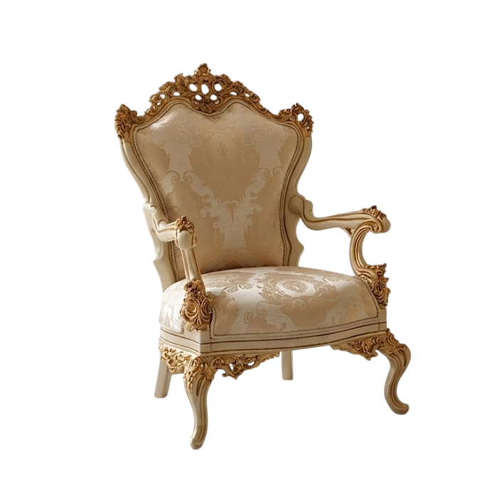 Eleganter Sessel im klassischen Stil mit hohem Komfort