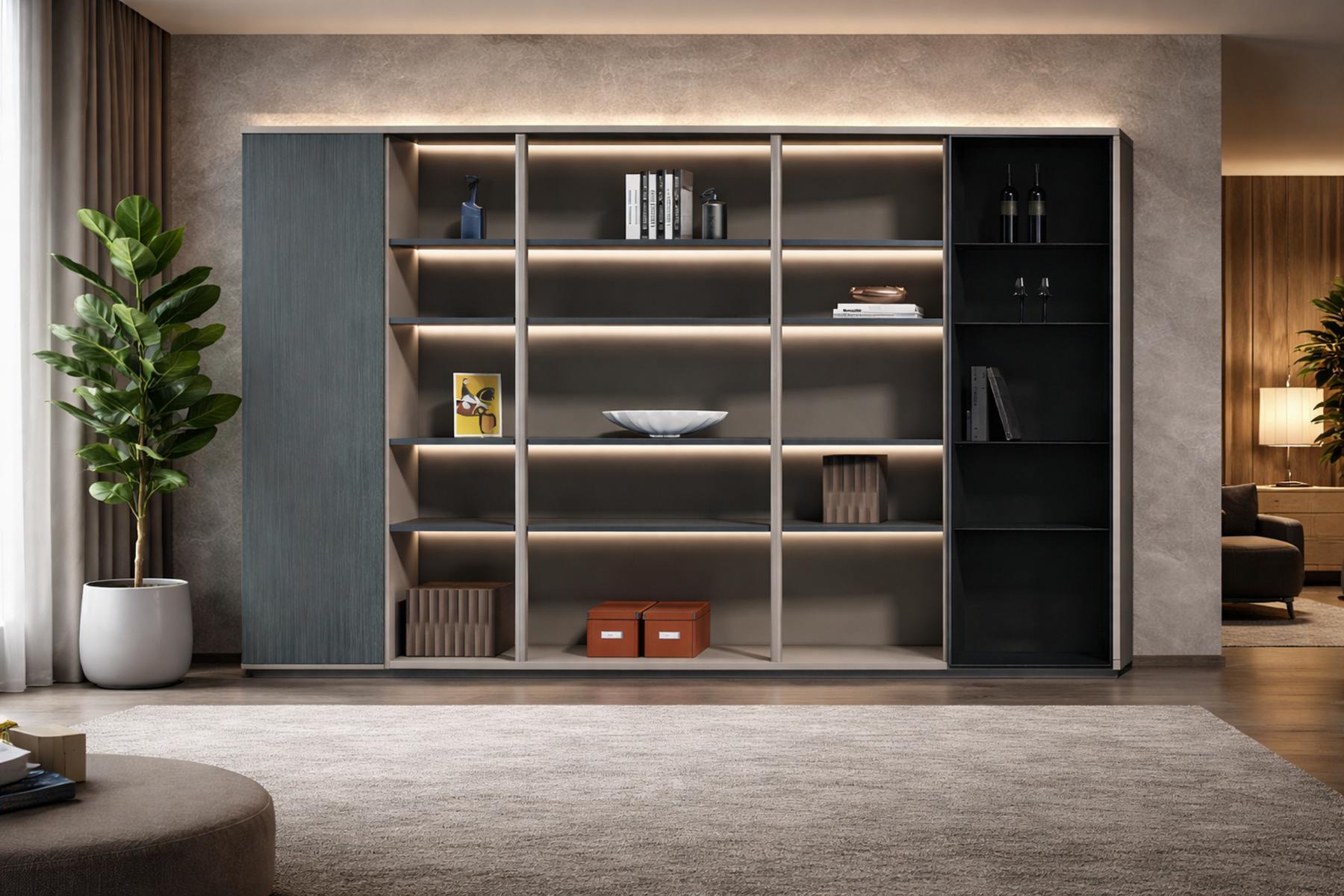 Regalsystem Bücherregal Beleuchtung für Ihr Büro oder Wohnzimmer