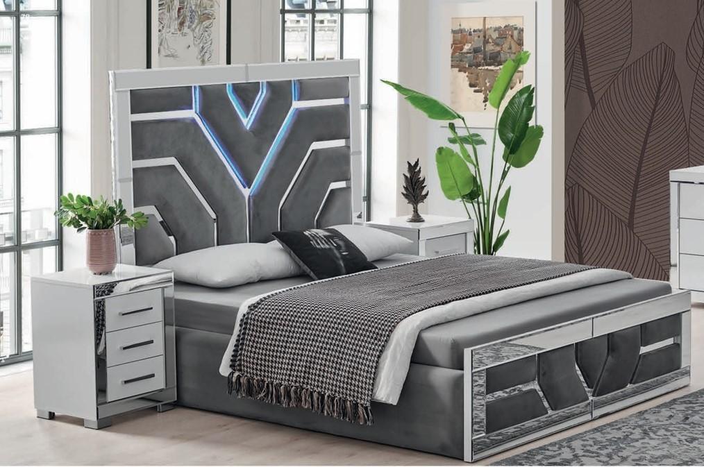 Schlafzimmer-Set 3-tlg. – Bett & 2 Nachttische im eleganten Design