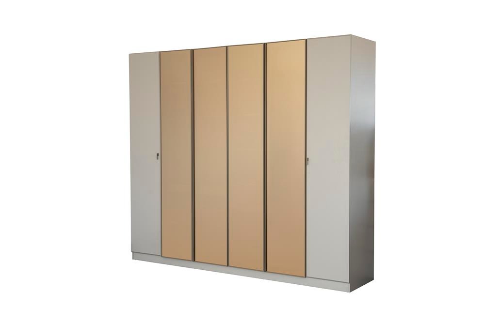 Kleiderschrank Beige Moderner Stil Minimalistisch Elegant Schlicht