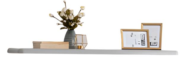 Modernes Wandboard Grau Elegante Schweberegal für Deko
