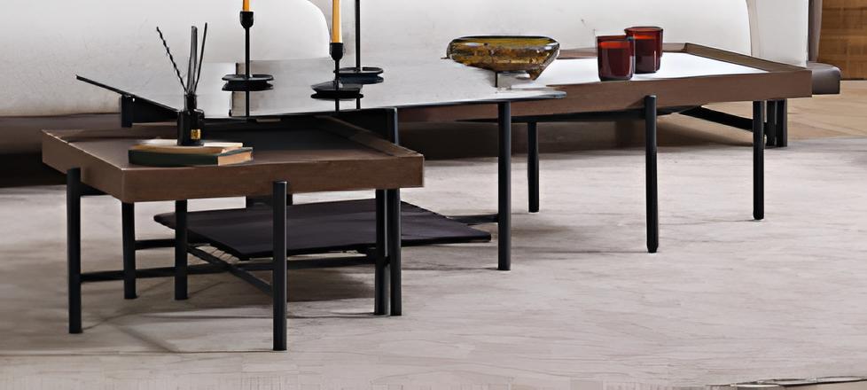 Design Couchtisch 3er Set | Elegante Wohnzimmertische mit Glasplatte
