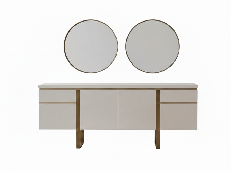 Elegantes Sideboard mit Spiegel – modern und stilvoll gestaltet