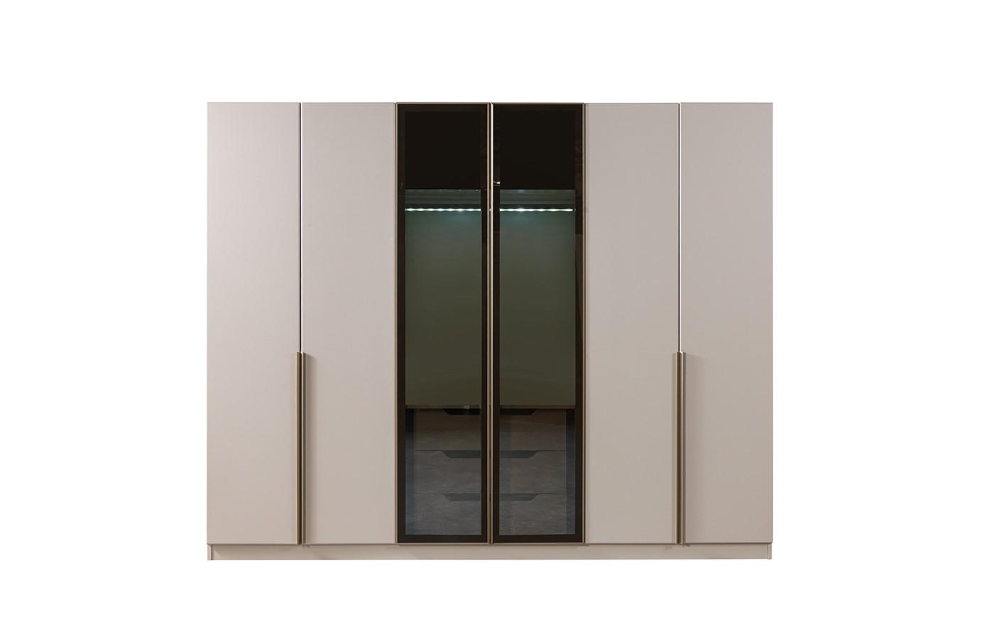 Kleiderschrank Stil modern Farbe weiß praktisch komfortabel Schlafzimmer