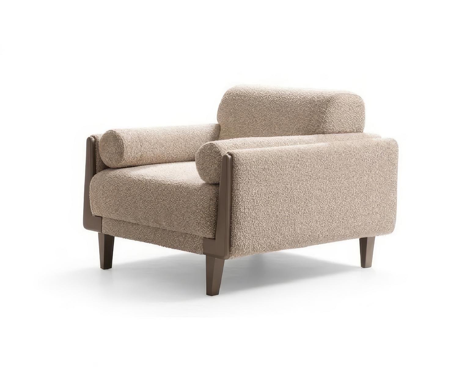 Einzelsofa Modern Beige Design Gemütlich Bequem Hochwertig Couch Neu