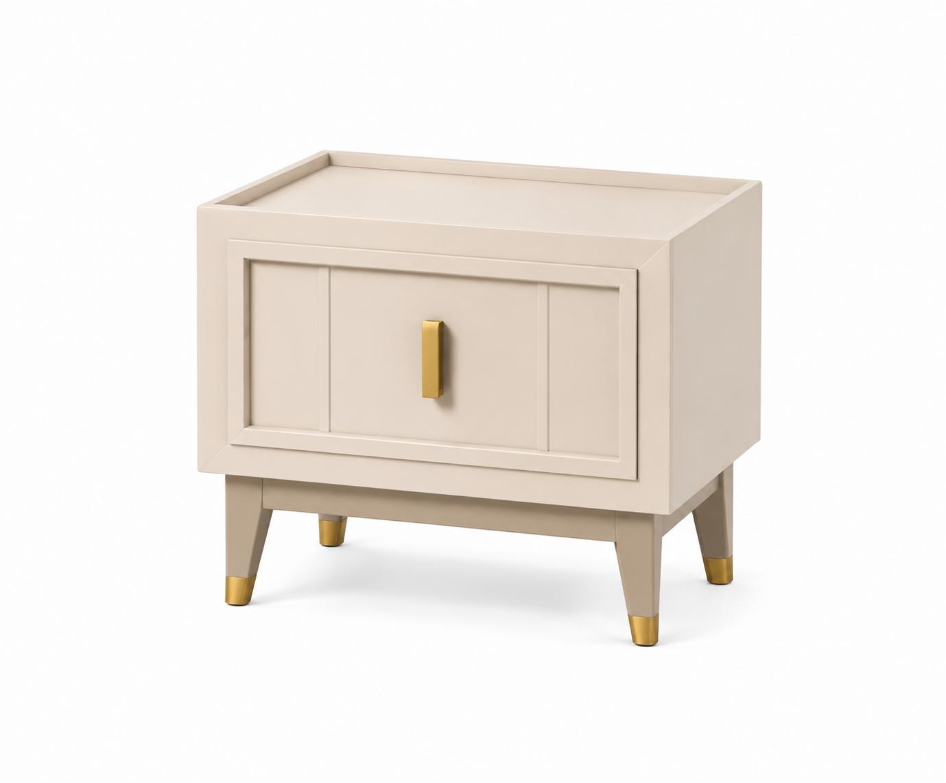 Nachttisch bequem minimalistisch beige schön modern neu