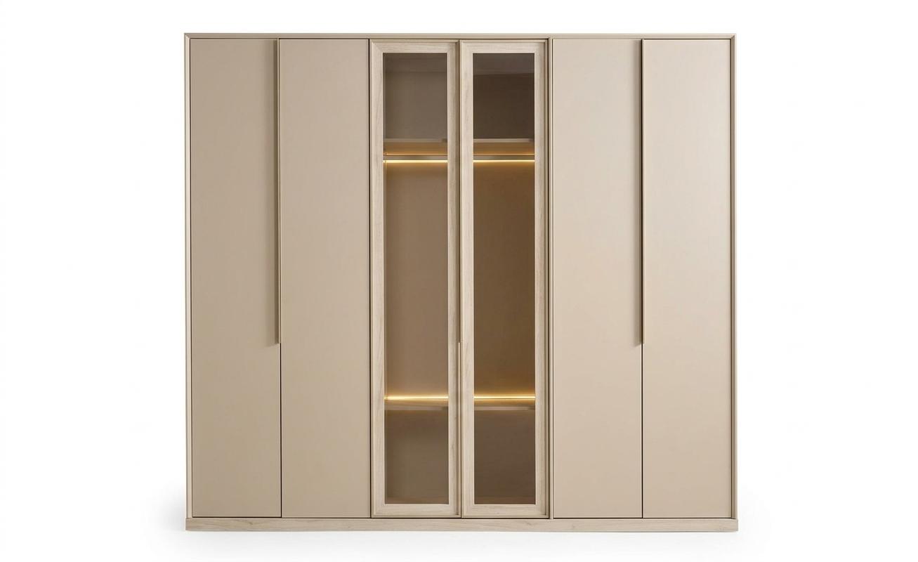 Schrank groß geräumig schön praktisch beige moderner Stil neu