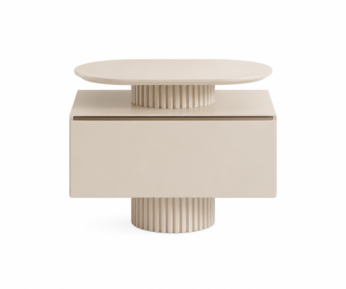Nachttisch bequem schön geräumig beige moderner Stil neu