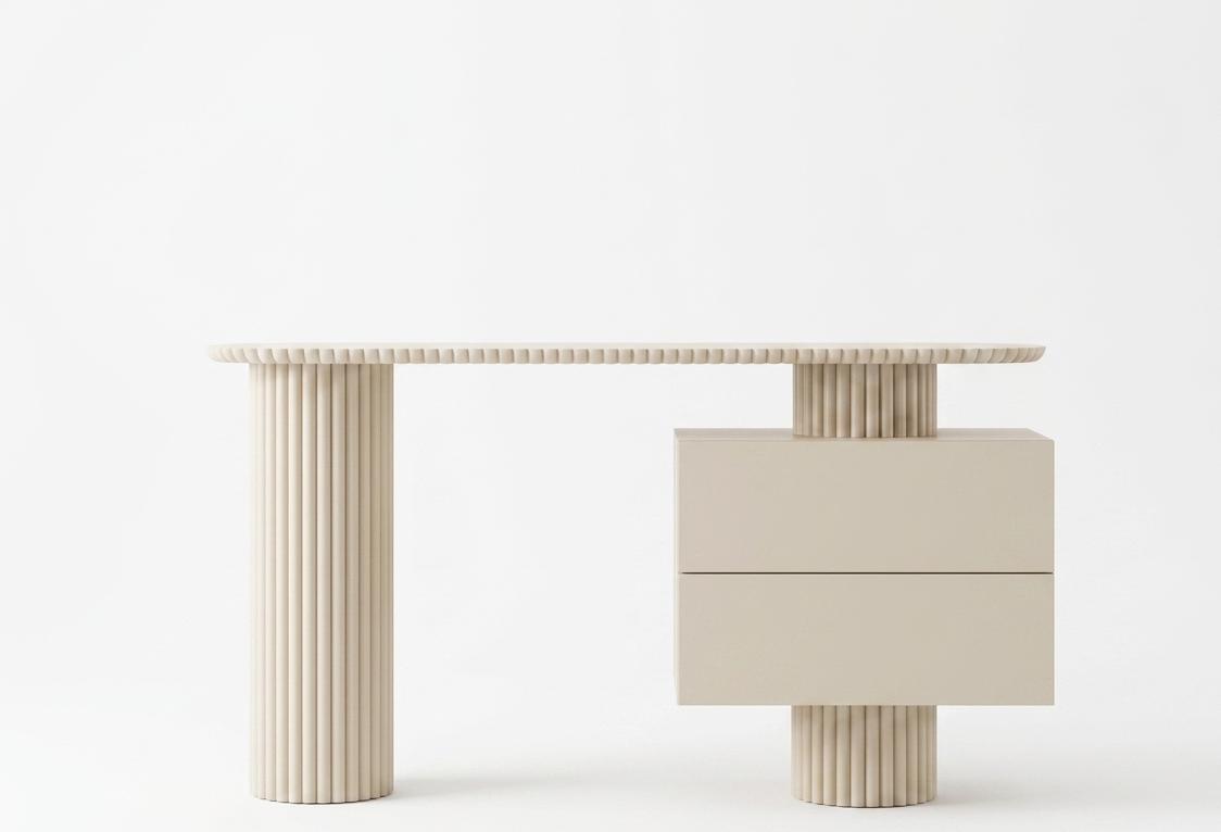 Schminktisch Spiegel praktisch schön geräumig beige modern neu