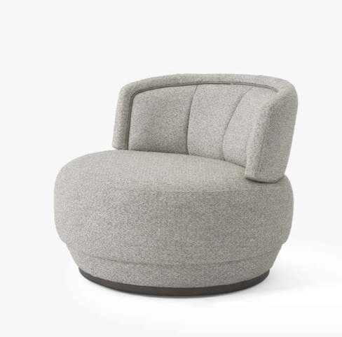 Grau Sessel Luxusmöbel Moderner Wohnzimmer Design Polstersessel