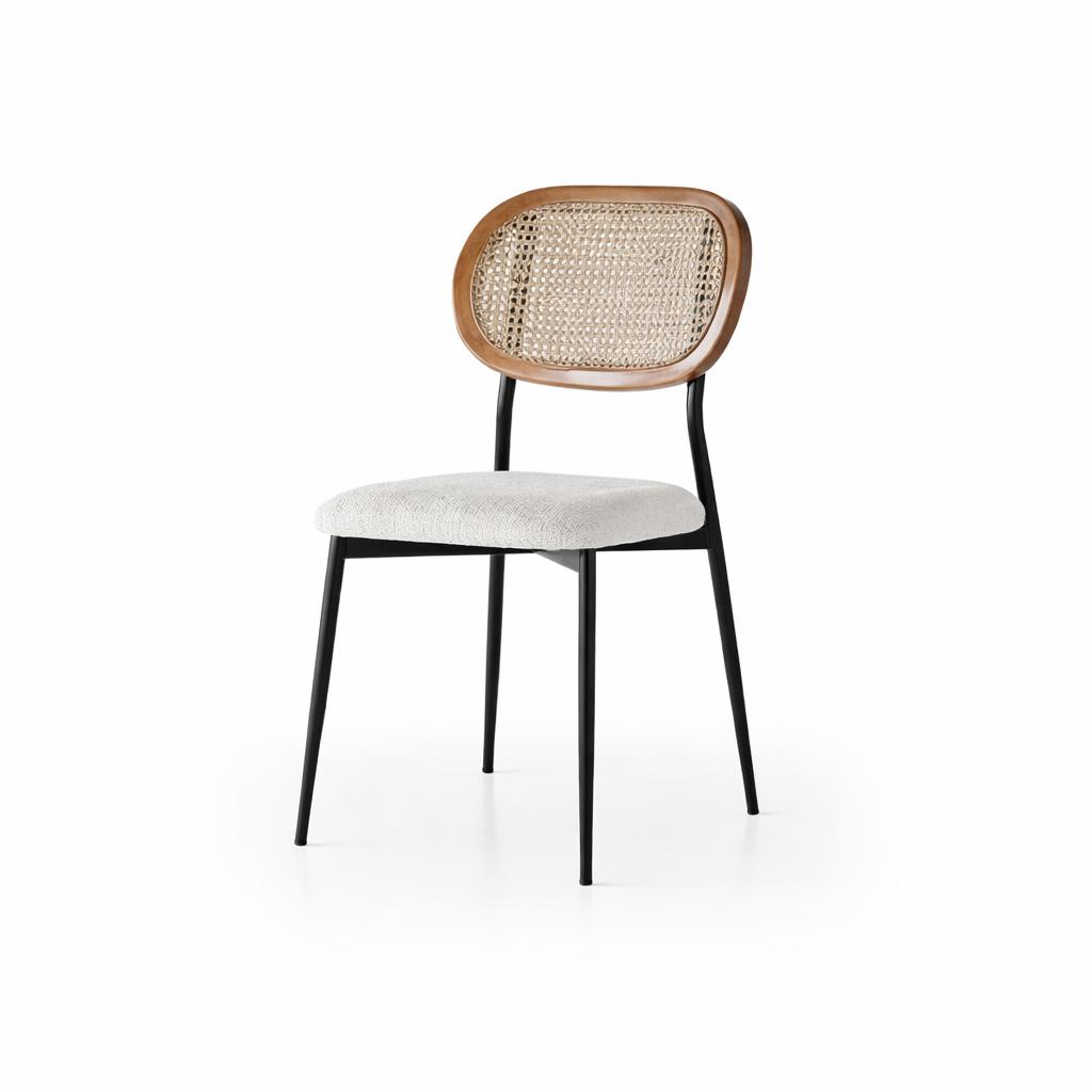 Stuhl Weiß Bequem Weich Stoff Modern Stil Komfortabel Stilvoll
