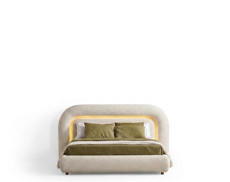 Doppelbett Bequem geräumig weich schön beige modern neu