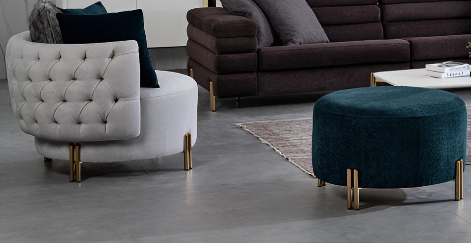 Design Sessel & Hocker Japandi Stil Modern.