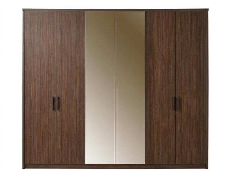 Schrank Spiegel  groß geräumig braun bequem moderner Stil neu