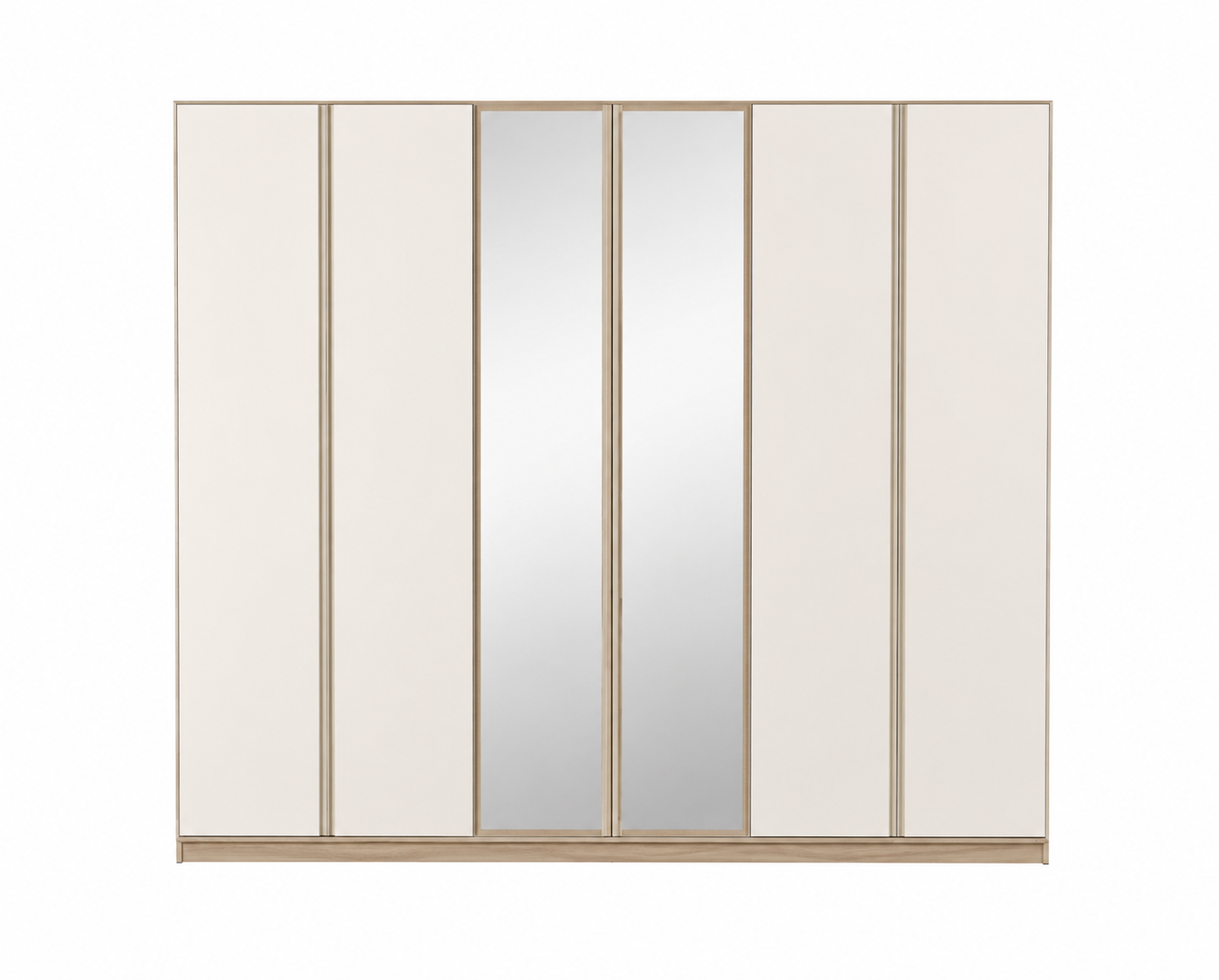 Schrank groß schön geräumig praktisch beige moderner Stil Kleiderschrank