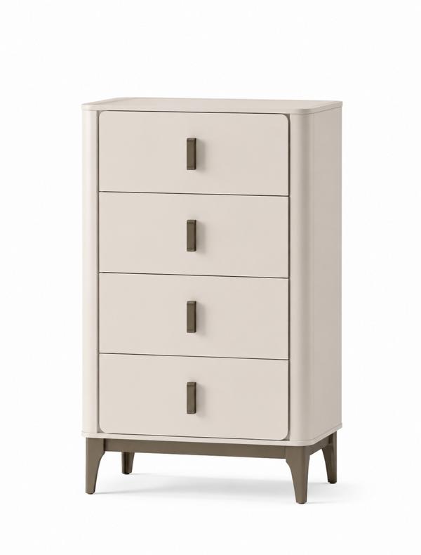 Kommode komfortabel 4 Schubladen Beige moderner Stil neu